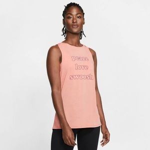 Nike Women Coral Sleeveless Activewear Yoga Workout Tank Top Sz XS NWT $50